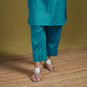 Sequin Work Flex Cotton Plain Straight Kurta with Pant Set for women 12