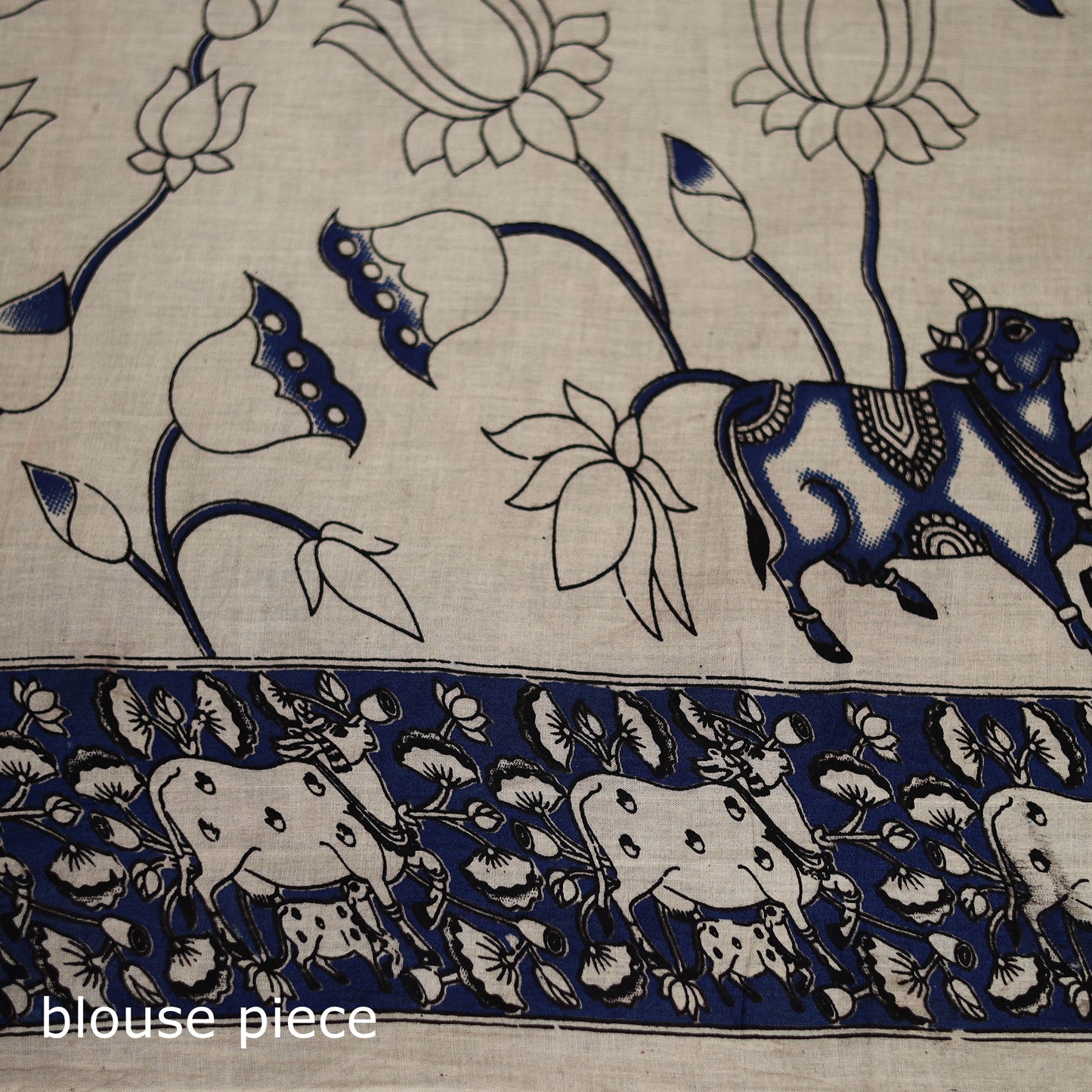 Cotton Saree in Kalamkari Print  21