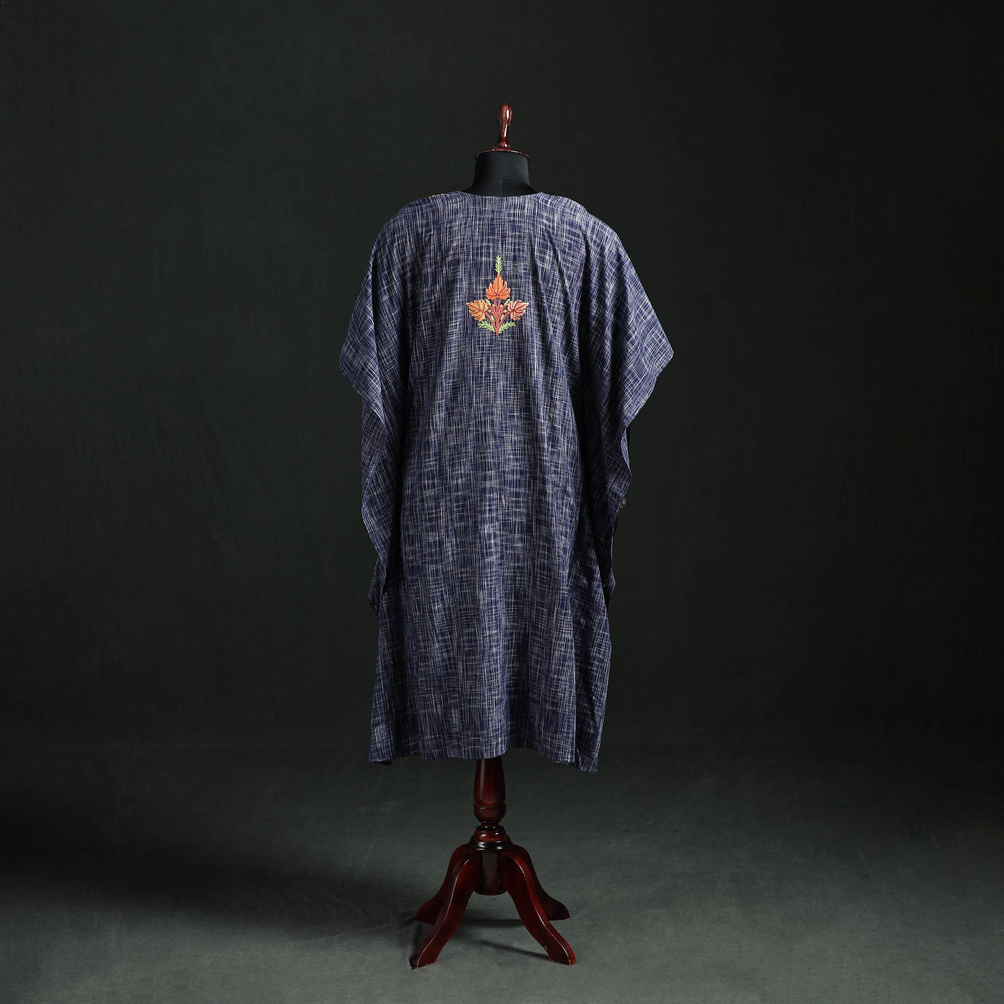 Kashmiri Aari Hand Embroidered Cotton Kaftan (Long) 34