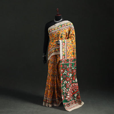 Cotton Saree in Kalamkari Print  22