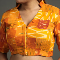  Pochampally Ikat Stitched Blouse
