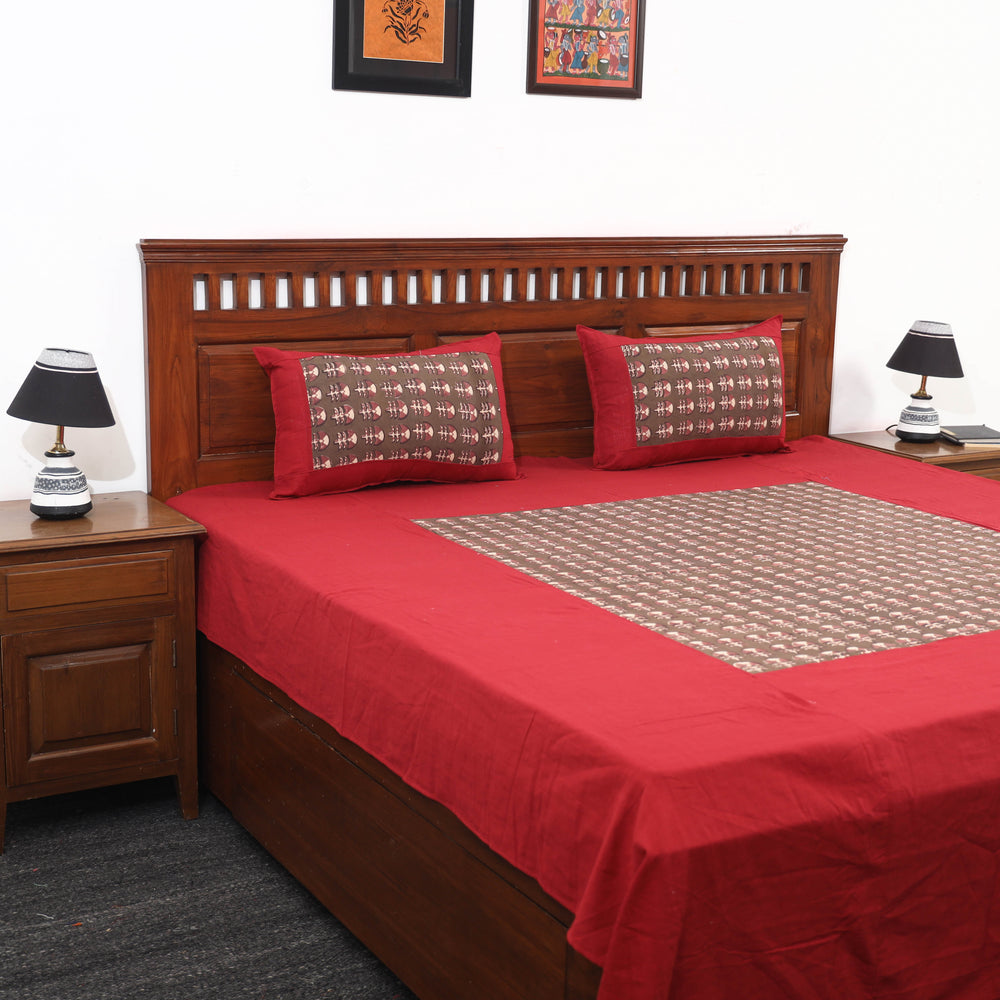 plain double bed cover 