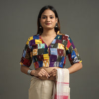 Patchwork Stitched Blouse
