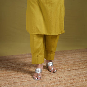 Sequin Work Flex Cotton Plain Straight Kurta with Pant Set for women 10