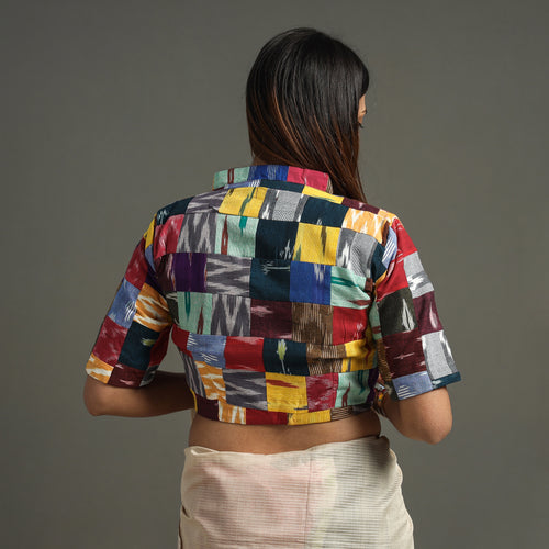 Patchwork Stitched Blouse
