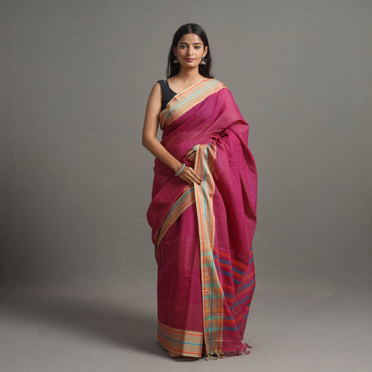 Narayanpet Checks Chakkar Dobby Cotton Handloom Saree 109