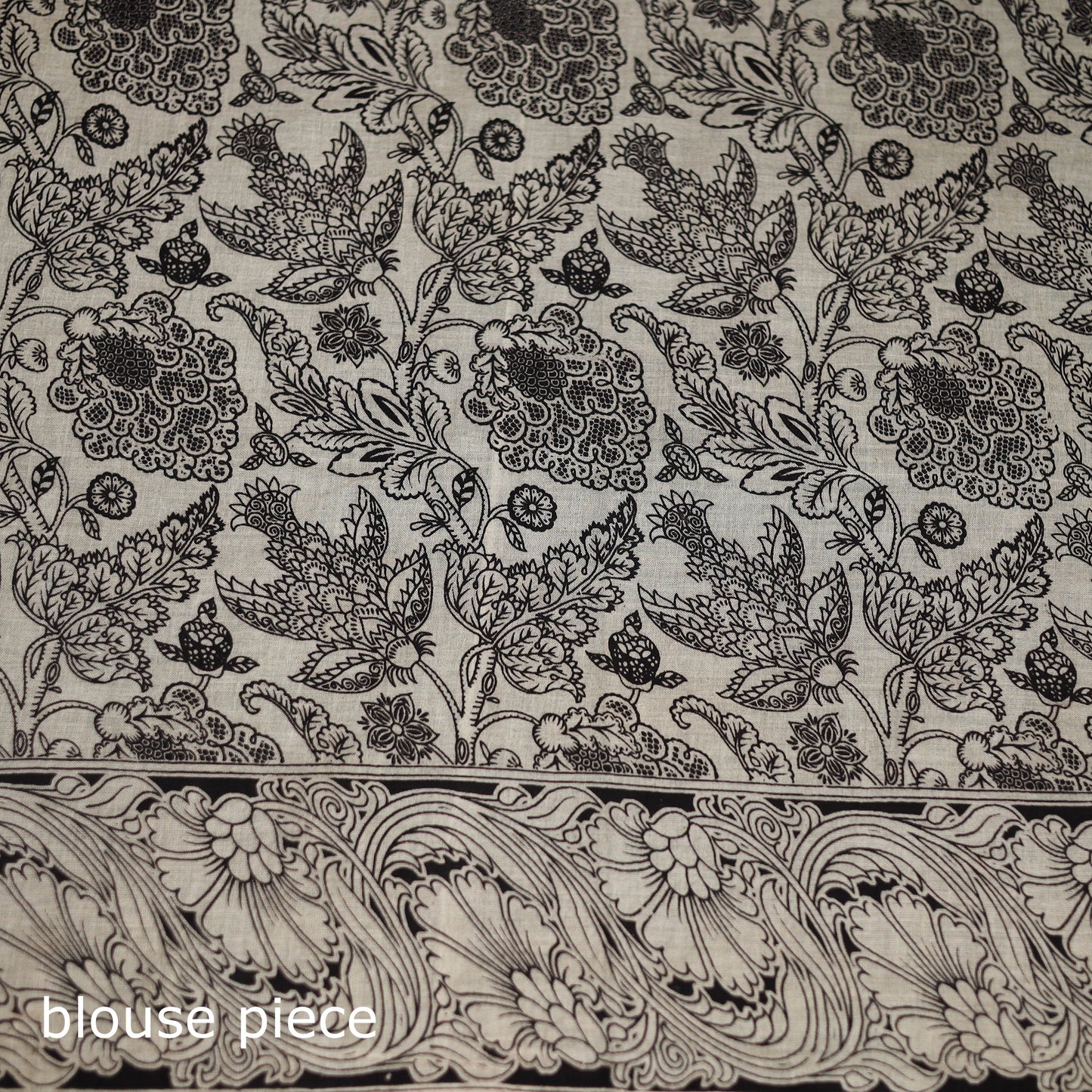 Cotton Saree in Kalamkari Print  23