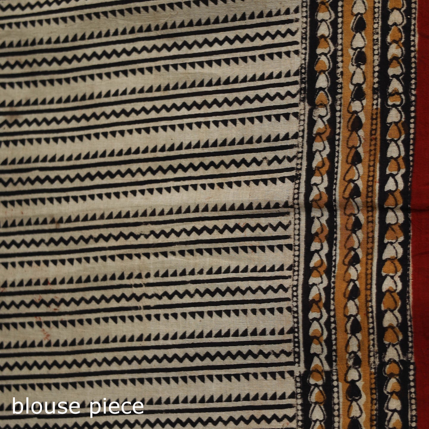 Pedana Hand Block Print Natural Dyed Cotton Kalamkari Saree 41