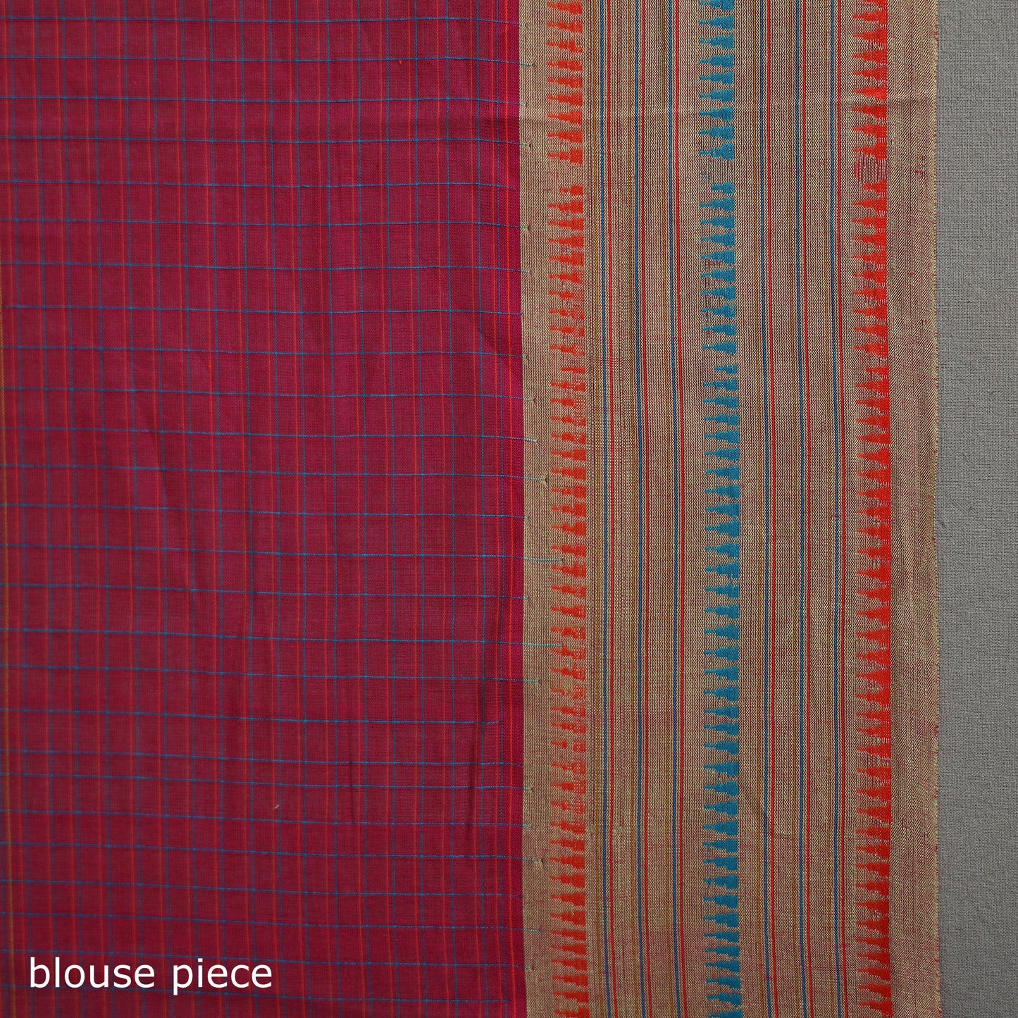 Narayanpet Checks Chakkar Dobby Cotton Handloom Saree 109