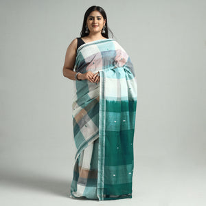 Mangalagiri Handloom Cotton Buti Saree with Thread Border 02