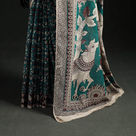Cotton Saree in Kalamkari Print  24