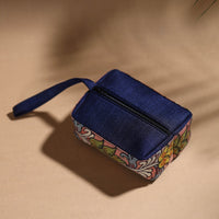 Peach - Handpainted Kalamkari Multipurpose Cosmetic/Toiletry Bag 11