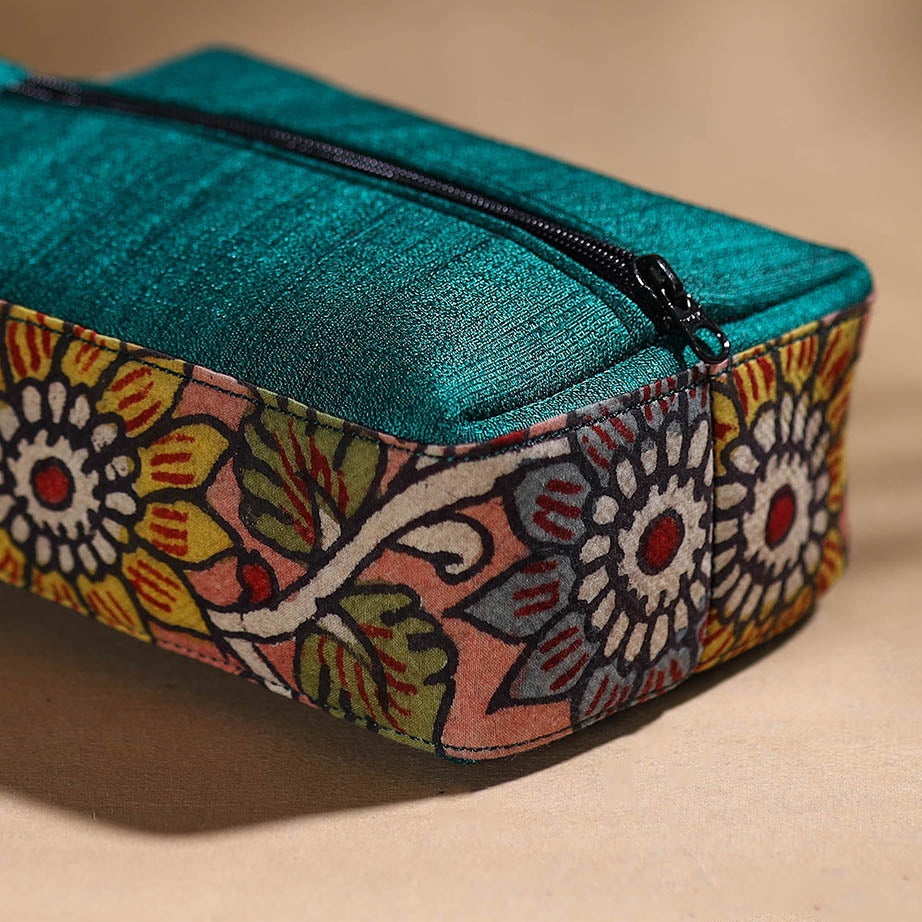 Pink - Handpainted Kalamkari Multipurpose Cosmetic/Toiletry Bag 13