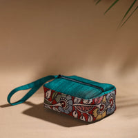 Red - Handpainted Kalamkari Multipurpose Cosmetic/Toiletry Bag 14