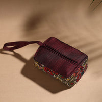 Multicolor - Handpainted Kalamkari Multipurpose Cosmetic/Toiletry Bag 15