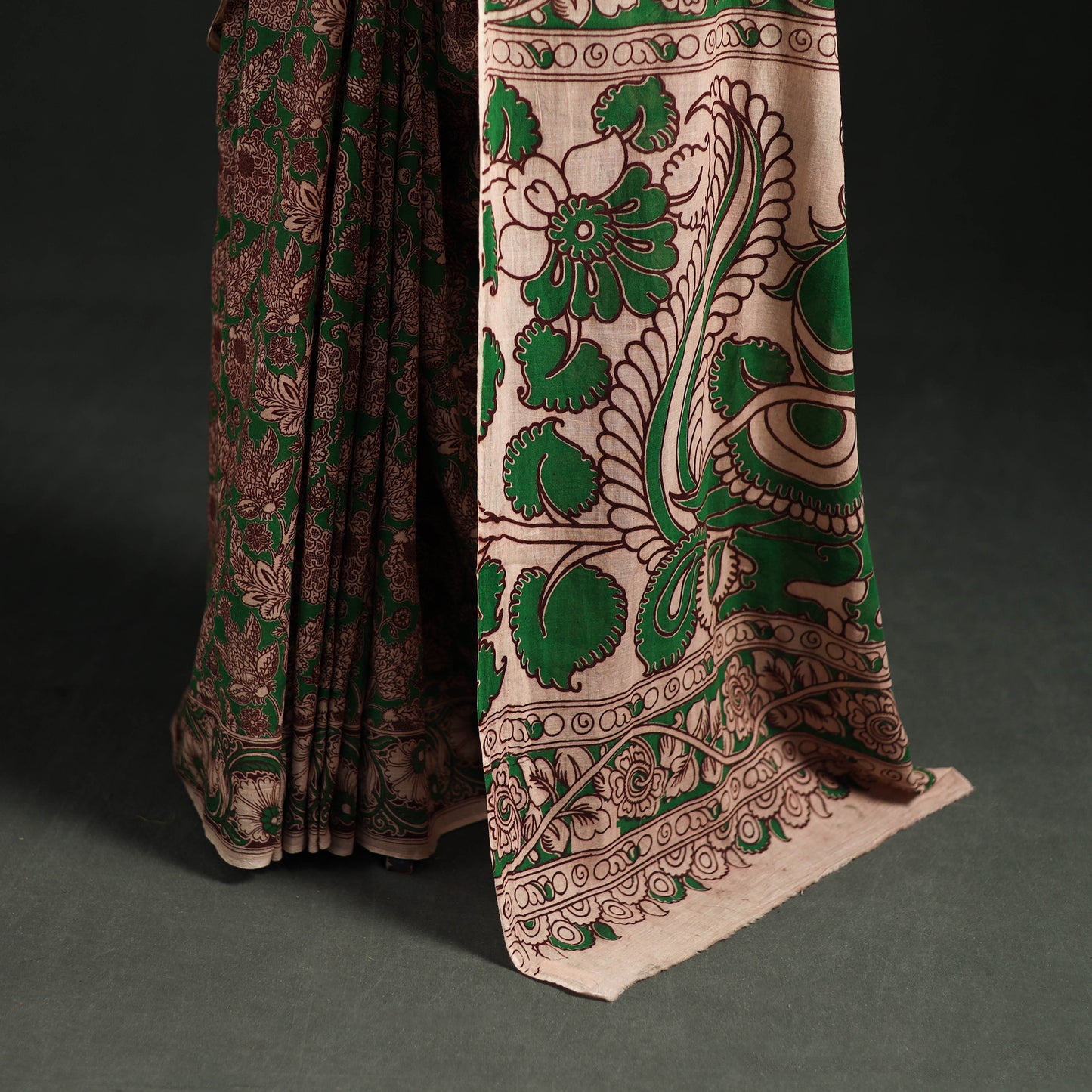 Cotton Saree in Kalamkari Print  26