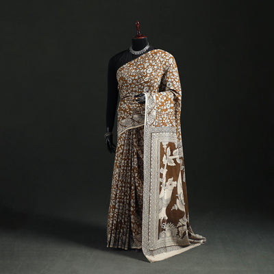 Cotton Saree in Kalamkari Print  27