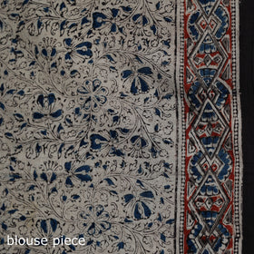 Pedana Hand Block Print Natural Dyed Cotton Kalamkari Saree 44