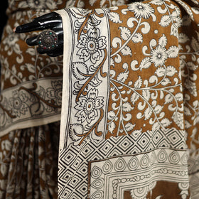 Cotton Saree in Kalamkari Print  27