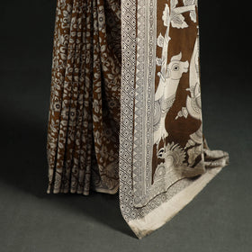 Cotton Saree in Kalamkari Print  27
