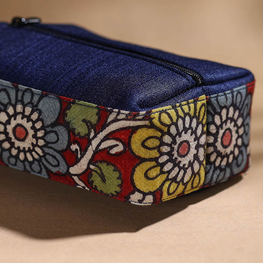 Red - Handpainted Kalamkari Multipurpose Cosmetic/Toiletry Bag 19