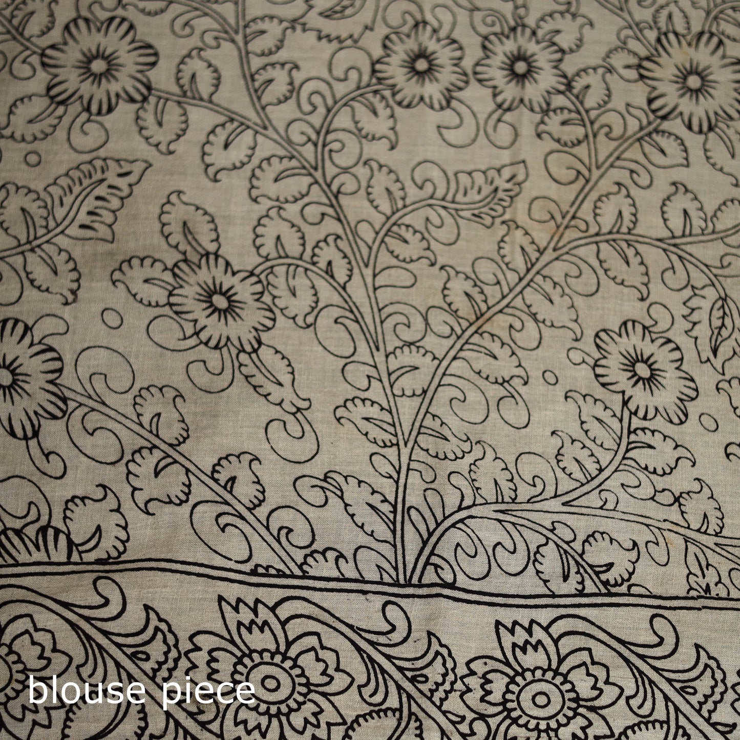 Cotton Saree in Kalamkari Print  27