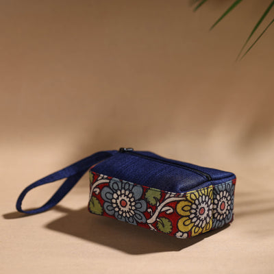 Red - Handpainted Kalamkari Multipurpose Cosmetic/Toiletry Bag 19