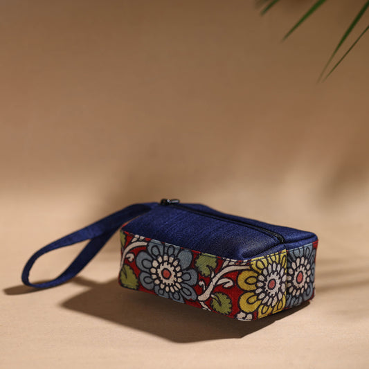 Red - Handpainted Kalamkari Multipurpose Cosmetic/Toiletry Bag 19