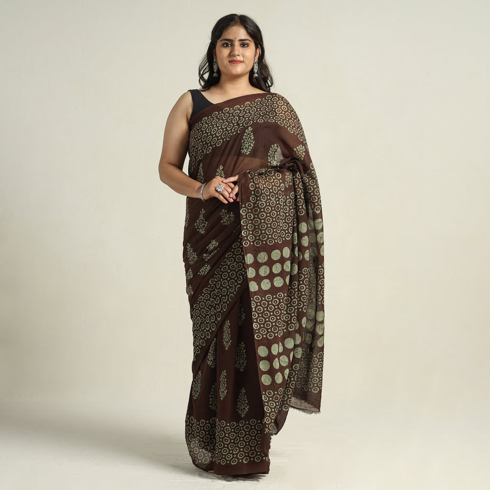 Batik Print Saree