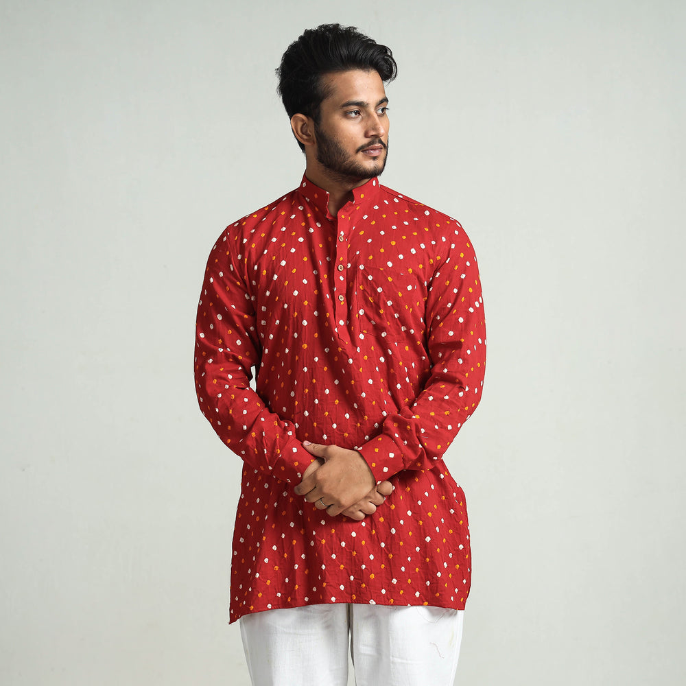 Bandhani Men Kurta