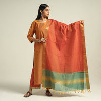 Mangalagiri Kurta with Palazzo & Dupatta Set
