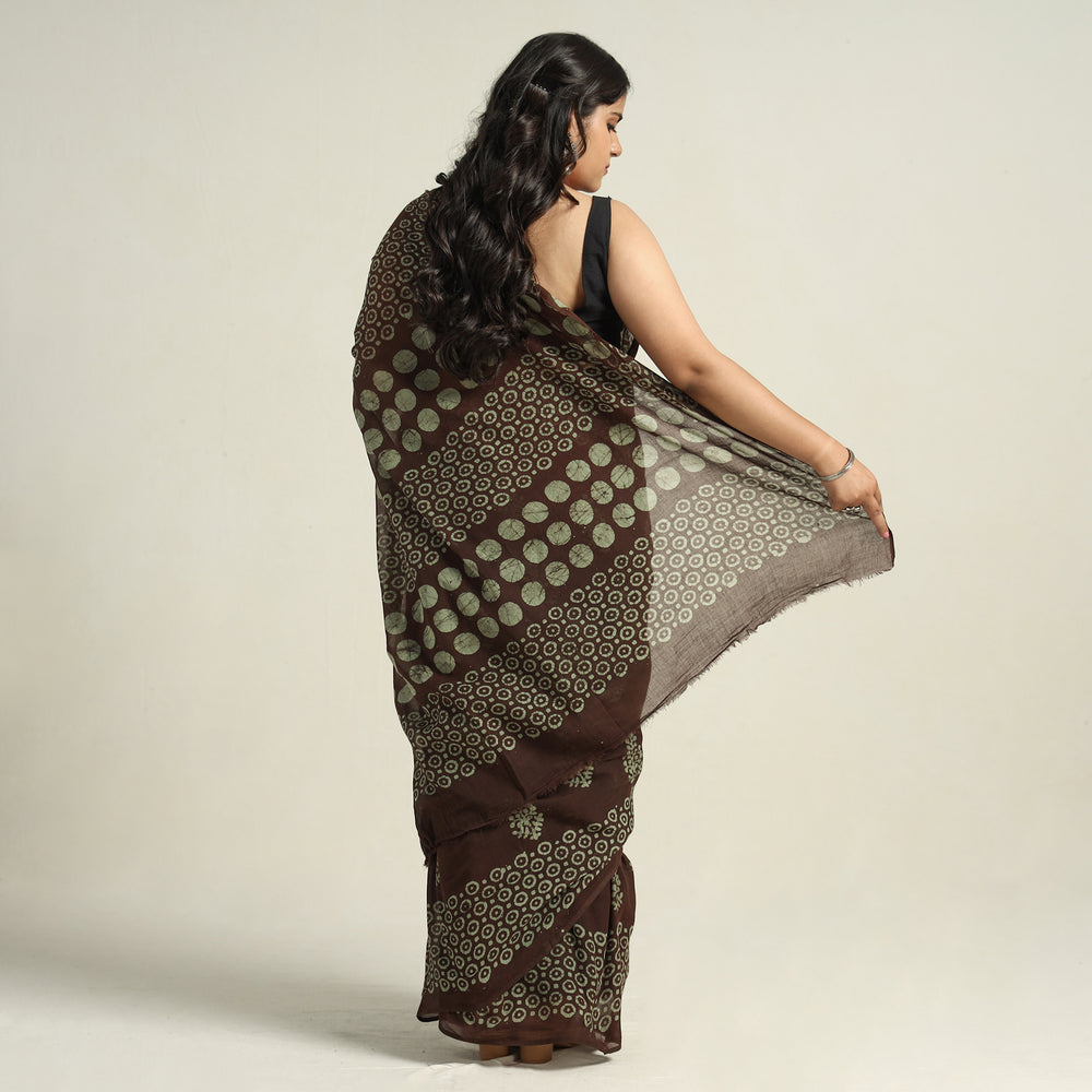 Batik Print Saree