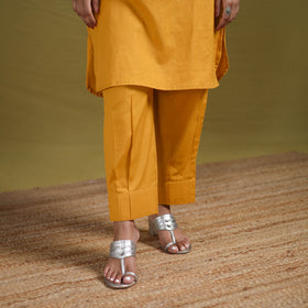 Sequin Work Flex Cotton Plain Straight Kurta with Pant Set for women 13