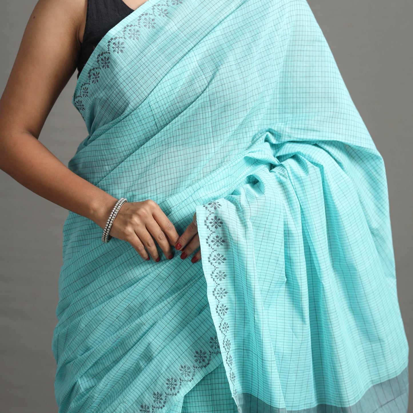 Narayanpet Mini Gradient Dobby Cotton Handloom Saree 113