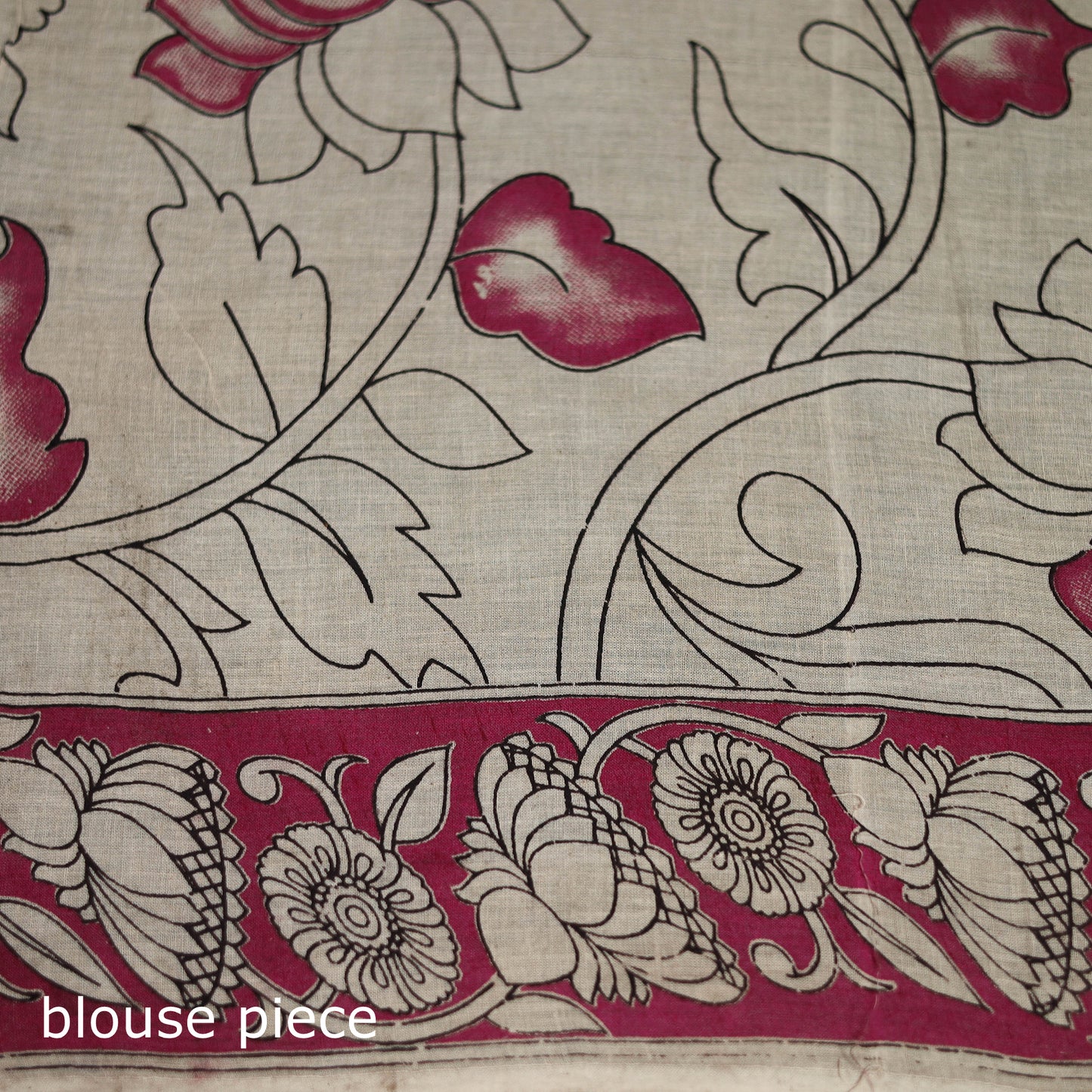 Cotton Saree in Kalamkari Print  28