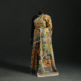 Cotton Saree in Kalamkari Print  29