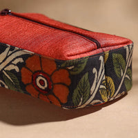 Black - Handpainted Kalamkari Multipurpose Cosmetic/Toiletry Bag 23