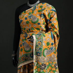Cotton Saree in Kalamkari Print  29