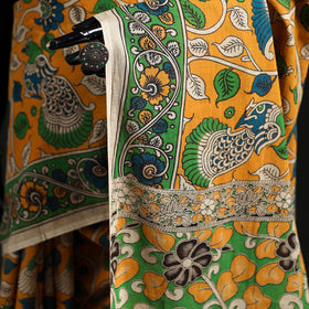Cotton Saree in Kalamkari Print  29