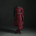 Phulkari Hand Embroidered Chanderi Silk Dupatta 11