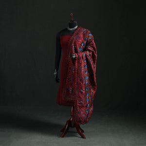 Phulkari Hand Embroidered Chanderi Silk Dupatta 11