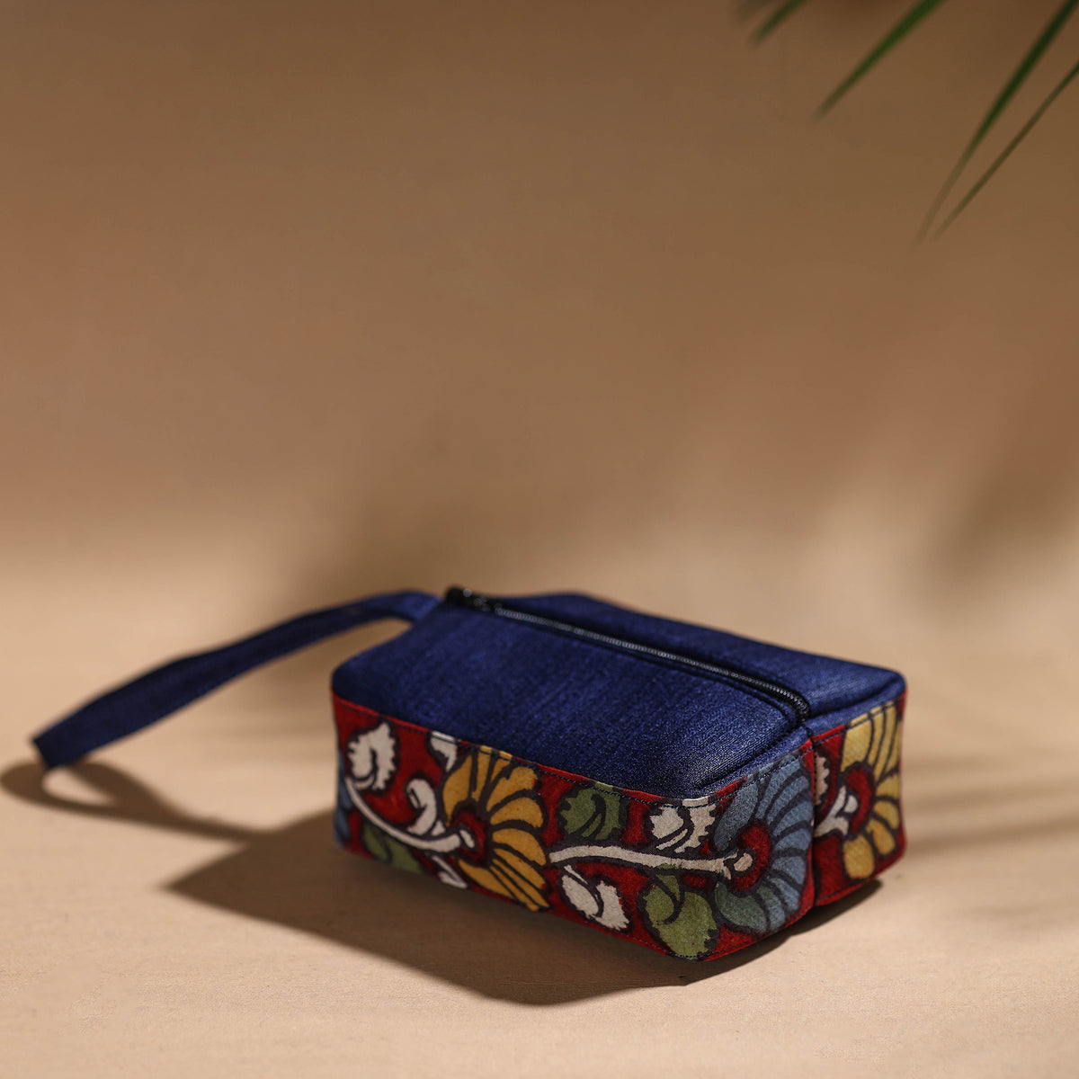 Red - Handpainted Kalamkari Multipurpose Cosmetic/Toiletry Bag 24