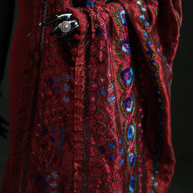 Phulkari Hand Embroidered Chanderi Silk Dupatta 11