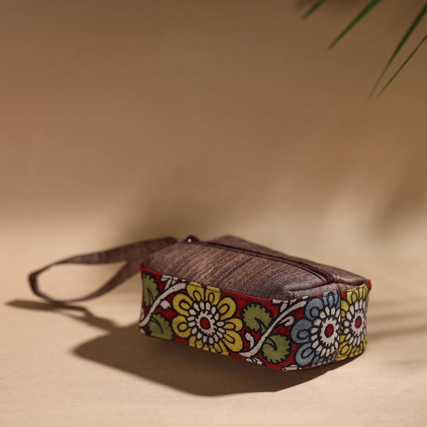 Red - Handpainted Kalamkari Multipurpose Cosmetic/Toiletry Bag 27