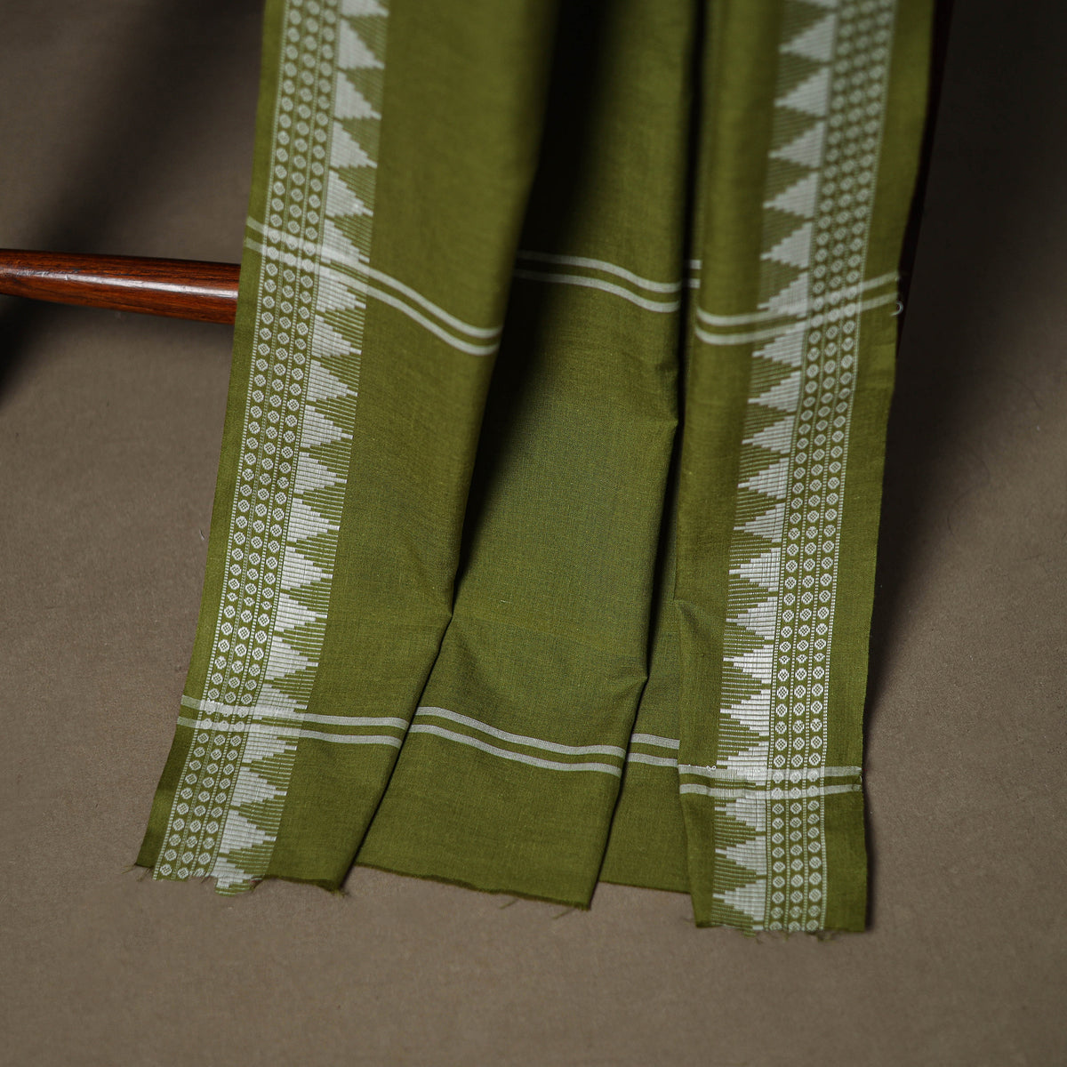 Sanganeri Block Print Cotton Unstitched Dress Material: Kurta, Bottom & Dupatta with Jewellery 14