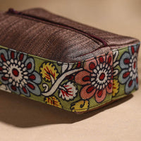 Green - Handpainted Kalamkari Multipurpose Cosmetic/Toiletry Bag 29