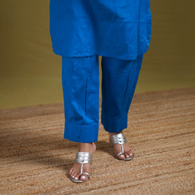 Sequin Work Flex Cotton Plain Straight Kurta with Pant Set for women 14
