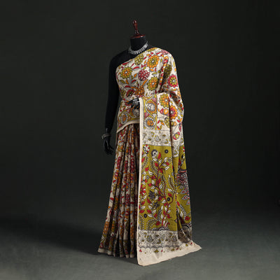 Cotton Saree in Kalamkari Print  31
