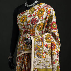 Cotton Saree in Kalamkari Print  31