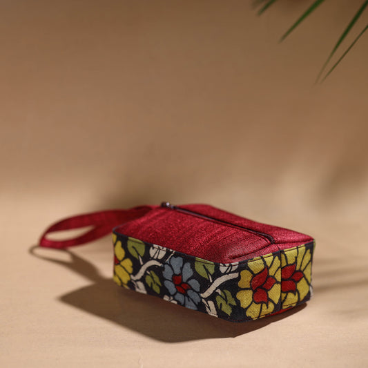 Black - Handpainted Kalamkari Multipurpose Cosmetic/Toiletry Bag 31